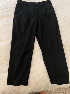 LOFT Black Cropped Dress Pants